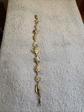 Vintage 14K Yellow Gold Michael Anthony Nautical Themed Bracelet